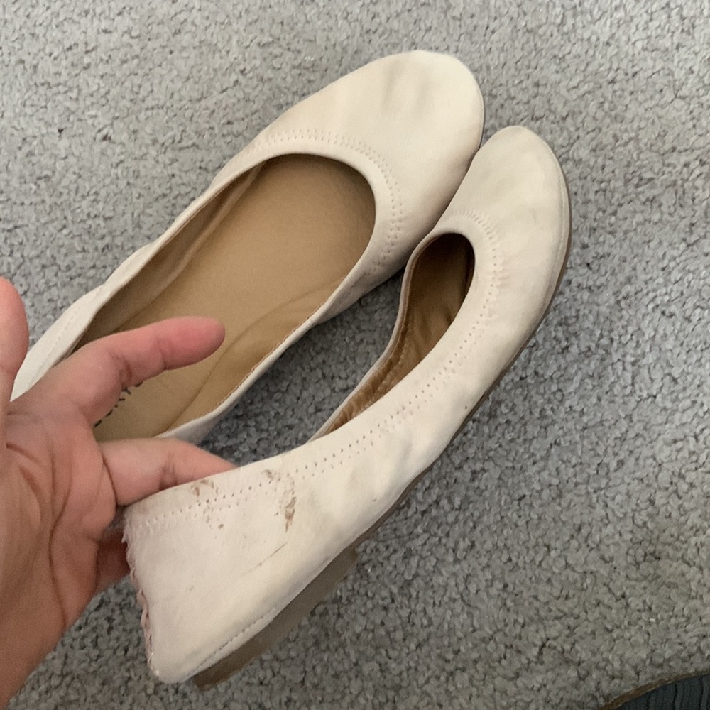Lucky Brand pale pink leather slip-on ballet flats. Size Women's 9M - Picture 4 of 6